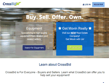 Tablet Screenshot of crossbid.com